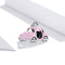 925 Sterling Silver Pink Car Beads For Diy Bracelets & Necklaces