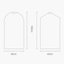 100 Disposable Dust Bags - 60X130Cm - Thick Pe Material - Transparent