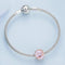925 Sterling Silver Purple Rose Beads For Diy Accessories