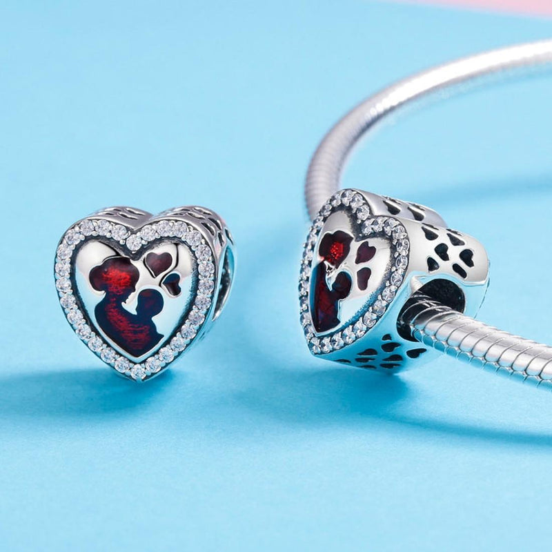 925 Sterling Silver Mother'S Love Bead Bracelet Accessory