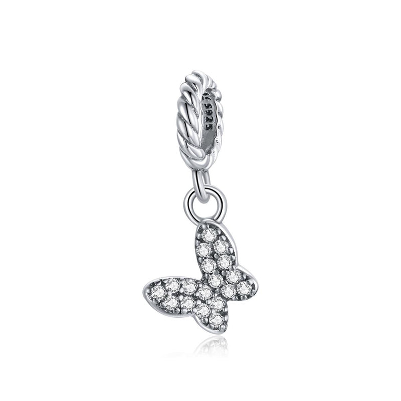 925 Sterling Silver Butterfly Pendant For Bracelet Or Necklace