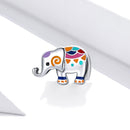 925 Sterling Silver Colorful Elephant Beads For Diy Bracelets & Necklaces