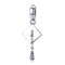 925 Sterling Silver Bachelor Cap Pendant For Bracelet Or Necklace