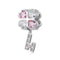 925 Sterling Silver Heart Clover Beads For Diy Bracelet Or Necklace