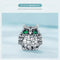 925 Sterling Silver Owl Pendant Necklace Charm For Diy Bracelets