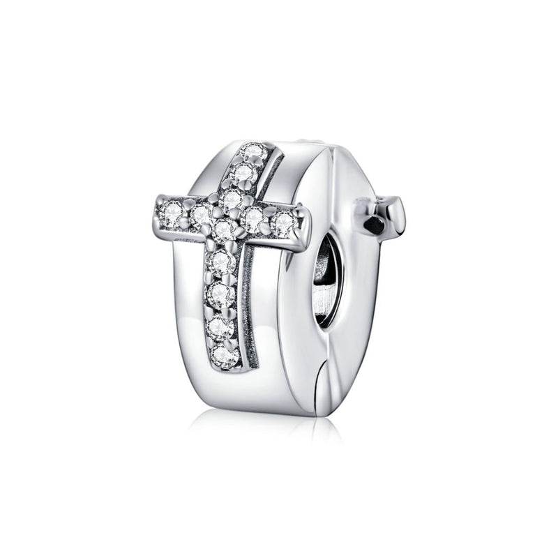 925 Sterling Silver Cross Bead Buckle For Diy Accessories