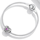 925 Sterling Silver Retro Flower Heart Beads For Diy Bracelets & Necklaces