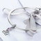 925 Sterling Silver Home Love Pink Gemstone Bracelet