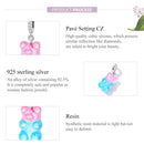 925 Sterling Silver Bear Charm For Bracelet Or Necklace