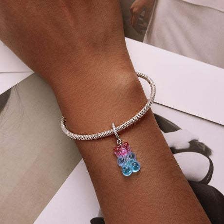 925 Sterling Silver Bear Charm For Bracelet Or Necklace