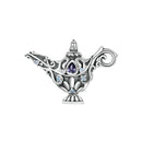 925 Sterling Silver Magic Lamp Beaded Bracelet Accessory