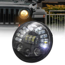 7 Inch Car Matrix Gradient Led Headlight Lamps For Jeep Wrangler