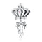 925 Sterling Silver Bow Crown Beads For Diy Bracelets & Necklaces
