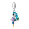 925 Sterling Silver Parrot Pendant For Bracelet Or Necklace