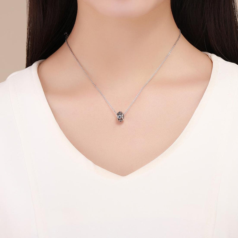 925 Sterling Silver Blue Daisy Spacer For Bracelet