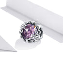 925 Sterling Silver Simple Hollow Flower Texture Beads For Diy Bracelets & Necklaces