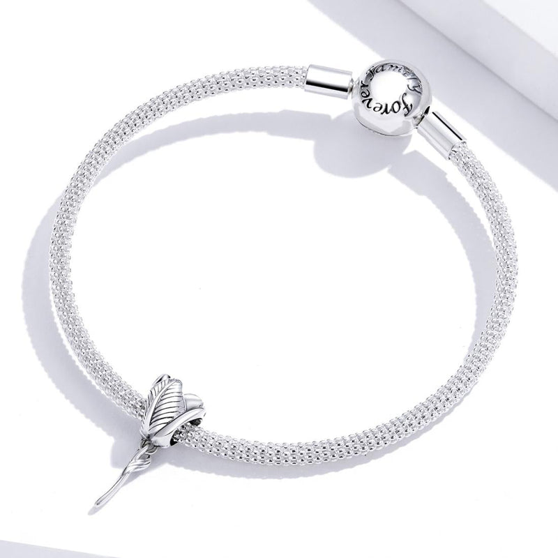 925 Sterling Silver Tulip Beads For Diy Bracelets & Necklaces