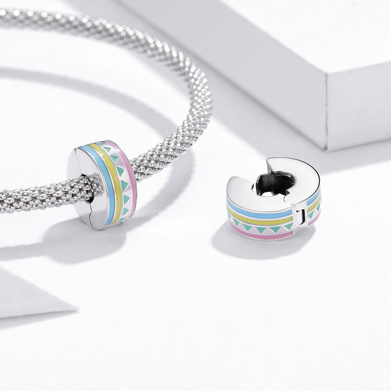 925 Sterling Silver Colorful Beaded Diy Jewelry Set