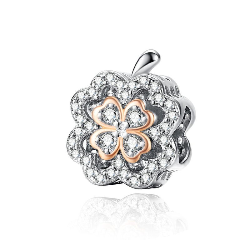 925 Sterling Silver Zircon Beaded Diy Bracelet Charm