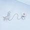 925 Sterling Silver Airplane Star Chain Accessory