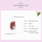 925 Sterling Silver Red Glazed Butterfly Bead Pendant For Diy Bracelets And Necklaces