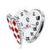 925 Sterling Silver Heart Clock Beads For Diy Bracelets & Necklaces