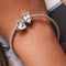 925 Sterling Silver Heart Clock Beads For Diy Bracelets & Necklaces