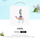 925 Sterling Silver Camel Bead Pendant For Diy Bracelets & Necklaces