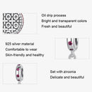 925 Sterling Silver Strawberry Cookie Pendant Beads For Diy Bracelets