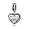Retro Heart Charm For Diy Bracelets