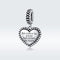 Retro Heart Charm For Diy Bracelets