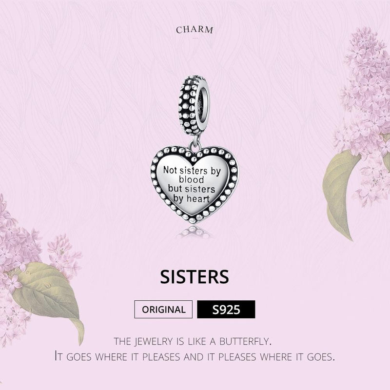 Retro Heart Charm For Diy Bracelets