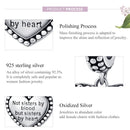 Retro Heart Charm For Diy Bracelets