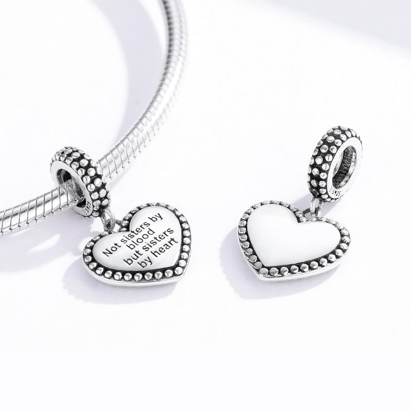 Retro Heart Charm For Diy Bracelets
