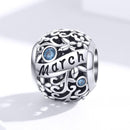 925 Sterling Silver March Birthstone Diy Bracelet Necklace Set Accessories Style - March