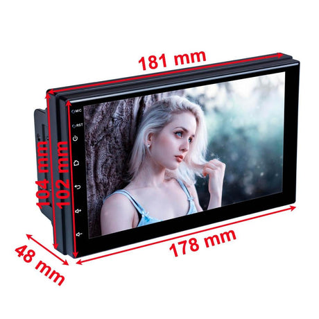 7 Inch Carplay Mp5 Player + 8 Light Camera