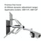 Adjustable Monitor Slide Rail Bracket For Easy Lifting And Rotation