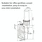 Adjustable Monitor Slide Rail Bracket For Easy Lifting And Rotation