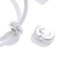 925 Sterling Silver Simple Bead Pendant For Diy Bracelets And Necklaces