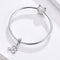 925 Sterling Silver Personalized Letter Pendant For Diy Bracelets & Necklaces Style - C