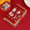 Festive Cartoon Snap Anti Degaussing Card Holder Lucky Change Id Storage Bag - Rising Luck