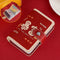 Festive Cartoon Snap Anti Degaussing Card Holder Lucky Change Id Storage Bag - Rising Luck