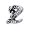 925 Sterling Silver Relief Number Series 0 9 Beads For Diy Bracelets And Necklaces Style - 2