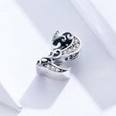 925 Sterling Silver Relief Number Series 0 9 Beads For Diy Bracelets And Necklaces Style - 2