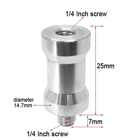 10-Pack 1 / 4 Screw Adapter - Female To Male
