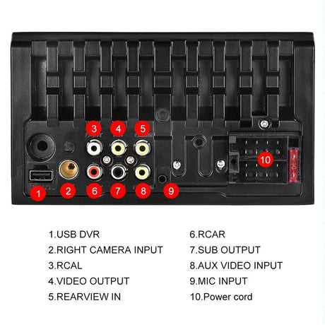 6.2 Inch Dual Spindle Hd Car Mp5 Player + 8 Light Camera