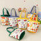 Cartoon Graffiti Bento Bag - Cute Canvas Handbag - Model 1 Blue
