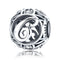 925 Sterling Silver 26 English Letter Beads For Diy Bracelets & Necklaces Style - C