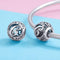 925 Sterling Silver 26 English Letter Beads For Diy Bracelets & Necklaces Style - C