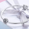 925 Sterling Silver 26 English Letter Beads For Diy Bracelets & Necklaces Style - C